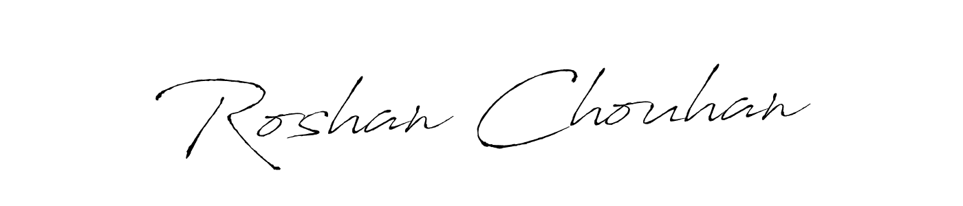 Create a beautiful signature design for name Roshan Chouhan. With this signature (Antro_Vectra) fonts, you can make a handwritten signature for free. Roshan Chouhan signature style 6 images and pictures png