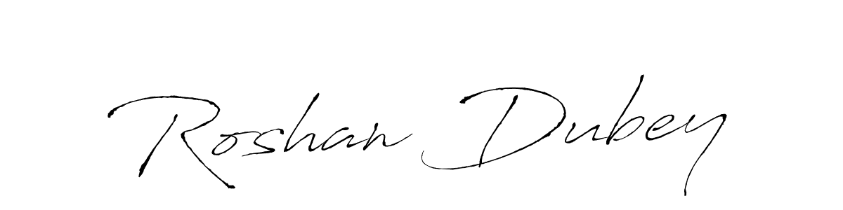 Create a beautiful signature design for name Roshan Dubey. With this signature (Antro_Vectra) fonts, you can make a handwritten signature for free. Roshan Dubey signature style 6 images and pictures png