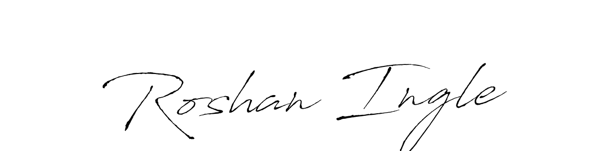 The best way (Antro_Vectra) to make a short signature is to pick only two or three words in your name. The name Roshan Ingle include a total of six letters. For converting this name. Roshan Ingle signature style 6 images and pictures png