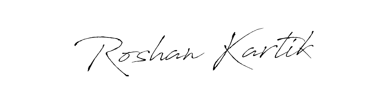 Use a signature maker to create a handwritten signature online. With this signature software, you can design (Antro_Vectra) your own signature for name Roshan Kartik. Roshan Kartik signature style 6 images and pictures png
