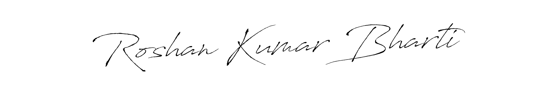 Make a short Roshan Kumar Bharti signature style. Manage your documents anywhere anytime using Antro_Vectra. Create and add eSignatures, submit forms, share and send files easily. Roshan Kumar Bharti signature style 6 images and pictures png
