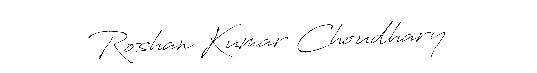 How to make Roshan Kumar Choudhary signature? Antro_Vectra is a professional autograph style. Create handwritten signature for Roshan Kumar Choudhary name. Roshan Kumar Choudhary signature style 6 images and pictures png