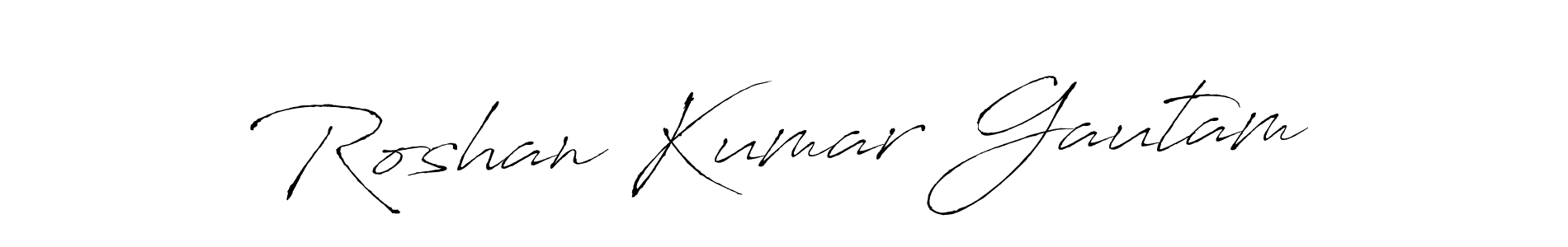 You should practise on your own different ways (Antro_Vectra) to write your name (Roshan Kumar Gautam) in signature. don't let someone else do it for you. Roshan Kumar Gautam signature style 6 images and pictures png