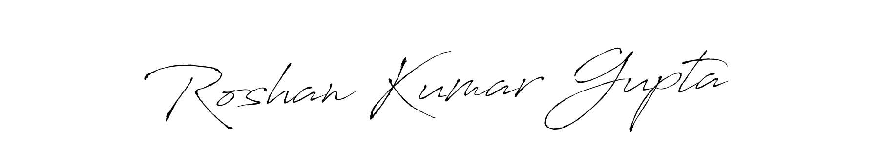 The best way (Antro_Vectra) to make a short signature is to pick only two or three words in your name. The name Roshan Kumar Gupta include a total of six letters. For converting this name. Roshan Kumar Gupta signature style 6 images and pictures png