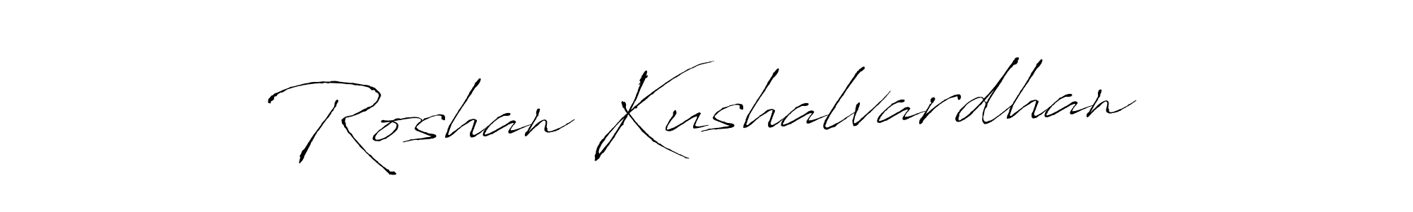 if you are searching for the best signature style for your name Roshan Kushalvardhan. so please give up your signature search. here we have designed multiple signature styles  using Antro_Vectra. Roshan Kushalvardhan signature style 6 images and pictures png