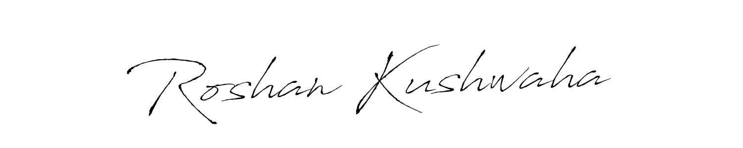 Also we have Roshan Kushwaha name is the best signature style. Create professional handwritten signature collection using Antro_Vectra autograph style. Roshan Kushwaha signature style 6 images and pictures png
