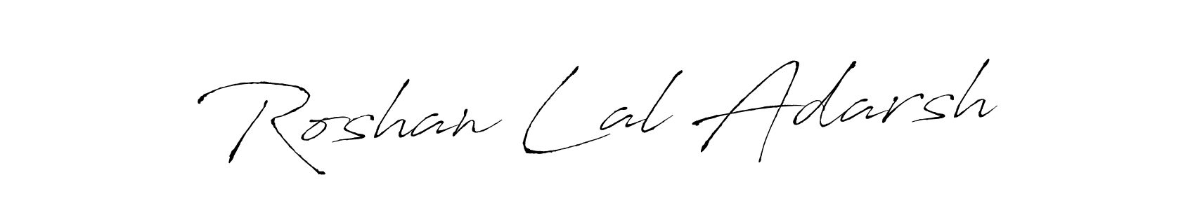 How to make Roshan Lal Adarsh signature? Antro_Vectra is a professional autograph style. Create handwritten signature for Roshan Lal Adarsh name. Roshan Lal Adarsh signature style 6 images and pictures png