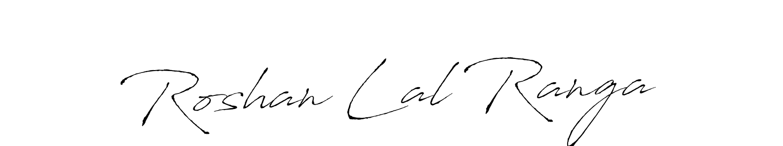 How to make Roshan Lal Ranga signature? Antro_Vectra is a professional autograph style. Create handwritten signature for Roshan Lal Ranga name. Roshan Lal Ranga signature style 6 images and pictures png