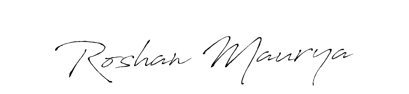 Create a beautiful signature design for name Roshan Maurya. With this signature (Antro_Vectra) fonts, you can make a handwritten signature for free. Roshan Maurya signature style 6 images and pictures png