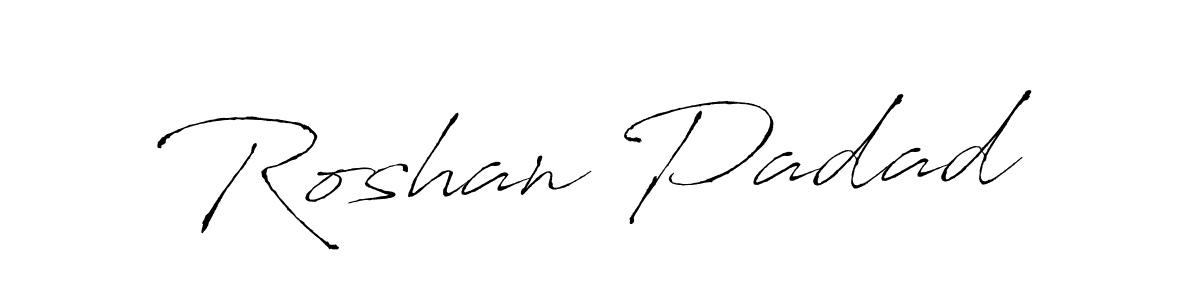 Also You can easily find your signature by using the search form. We will create Roshan Padad name handwritten signature images for you free of cost using Antro_Vectra sign style. Roshan Padad signature style 6 images and pictures png