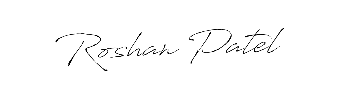 Similarly Antro_Vectra is the best handwritten signature design. Signature creator online .You can use it as an online autograph creator for name Roshan Patel. Roshan Patel signature style 6 images and pictures png