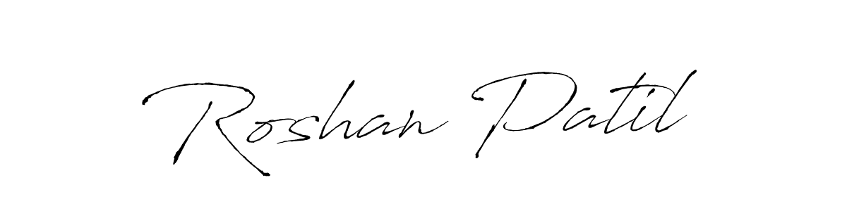 Roshan Patil stylish signature style. Best Handwritten Sign (Antro_Vectra) for my name. Handwritten Signature Collection Ideas for my name Roshan Patil. Roshan Patil signature style 6 images and pictures png