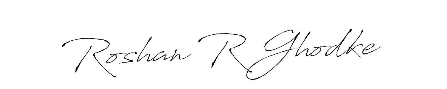 Make a beautiful signature design for name Roshan R Ghodke. With this signature (Antro_Vectra) style, you can create a handwritten signature for free. Roshan R Ghodke signature style 6 images and pictures png