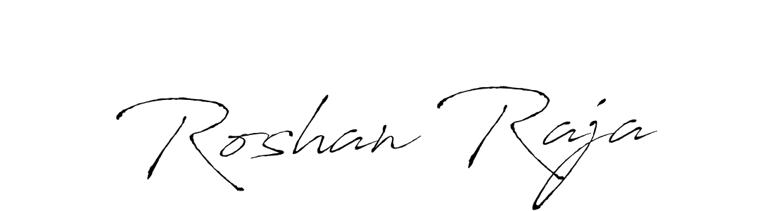 How to make Roshan Raja name signature. Use Antro_Vectra style for creating short signs online. This is the latest handwritten sign. Roshan Raja signature style 6 images and pictures png