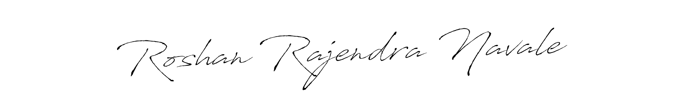 Create a beautiful signature design for name Roshan Rajendra Navale. With this signature (Antro_Vectra) fonts, you can make a handwritten signature for free. Roshan Rajendra Navale signature style 6 images and pictures png