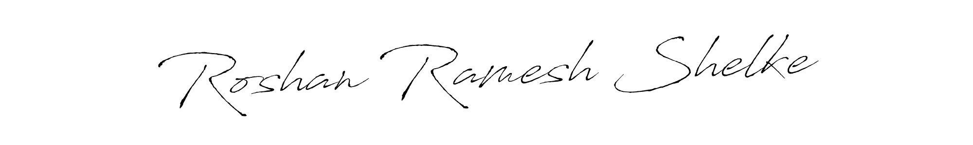Create a beautiful signature design for name Roshan Ramesh Shelke. With this signature (Antro_Vectra) fonts, you can make a handwritten signature for free. Roshan Ramesh Shelke signature style 6 images and pictures png