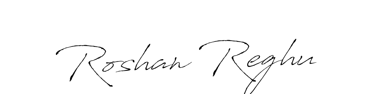Make a beautiful signature design for name Roshan Reghu. With this signature (Antro_Vectra) style, you can create a handwritten signature for free. Roshan Reghu signature style 6 images and pictures png