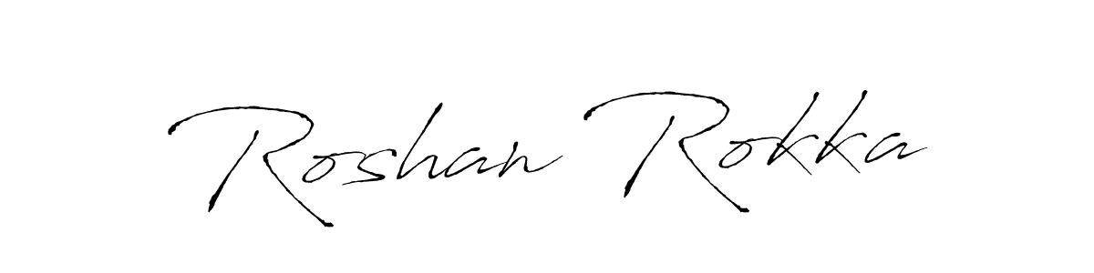 You should practise on your own different ways (Antro_Vectra) to write your name (Roshan Rokka) in signature. don't let someone else do it for you. Roshan Rokka signature style 6 images and pictures png