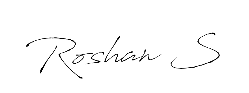 Roshan S stylish signature style. Best Handwritten Sign (Antro_Vectra) for my name. Handwritten Signature Collection Ideas for my name Roshan S. Roshan S signature style 6 images and pictures png