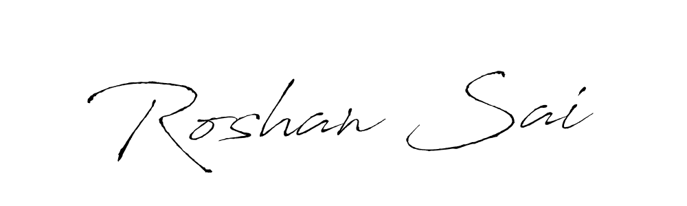 Similarly Antro_Vectra is the best handwritten signature design. Signature creator online .You can use it as an online autograph creator for name Roshan Sai. Roshan Sai signature style 6 images and pictures png