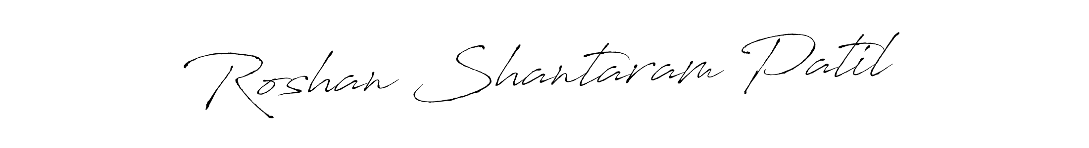 Create a beautiful signature design for name Roshan Shantaram Patil. With this signature (Antro_Vectra) fonts, you can make a handwritten signature for free. Roshan Shantaram Patil signature style 6 images and pictures png