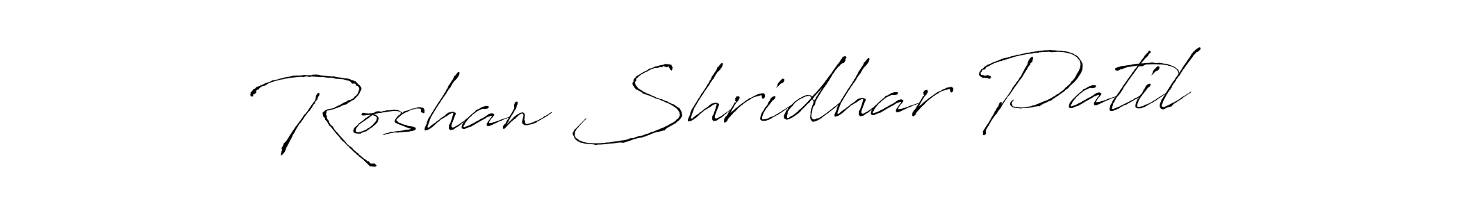 Create a beautiful signature design for name Roshan Shridhar Patil. With this signature (Antro_Vectra) fonts, you can make a handwritten signature for free. Roshan Shridhar Patil signature style 6 images and pictures png