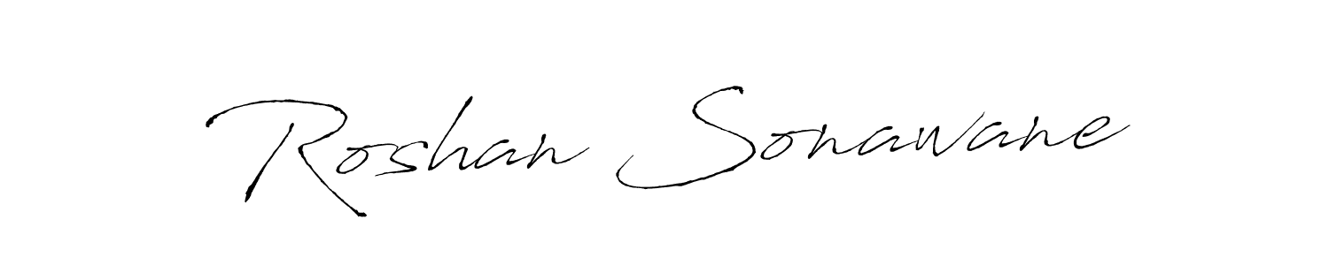 Create a beautiful signature design for name Roshan Sonawane. With this signature (Antro_Vectra) fonts, you can make a handwritten signature for free. Roshan Sonawane signature style 6 images and pictures png