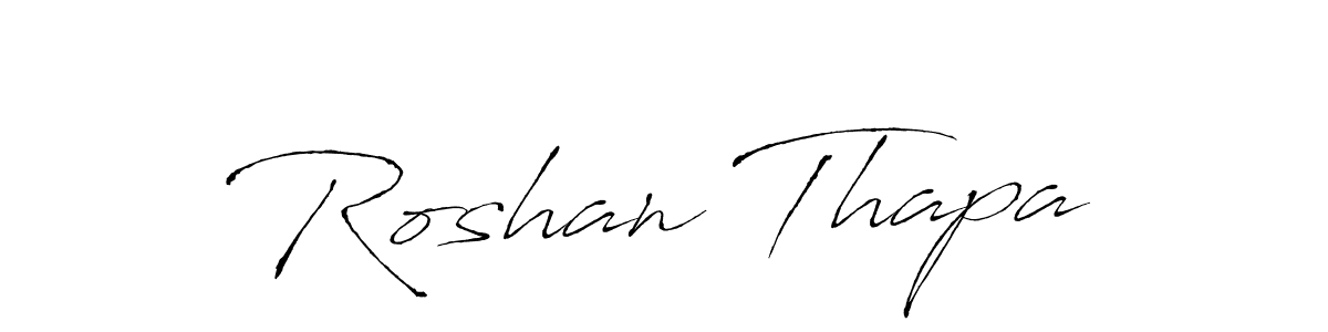 How to make Roshan Thapa signature? Antro_Vectra is a professional autograph style. Create handwritten signature for Roshan Thapa name. Roshan Thapa signature style 6 images and pictures png