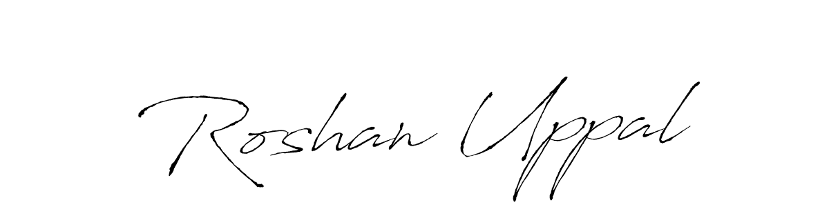 Also we have Roshan Uppal name is the best signature style. Create professional handwritten signature collection using Antro_Vectra autograph style. Roshan Uppal signature style 6 images and pictures png