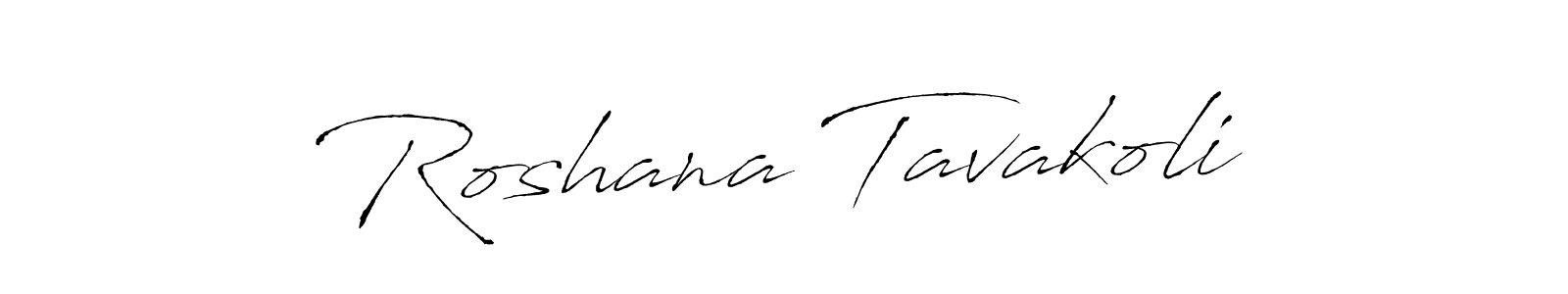 How to make Roshana Tavakoli signature? Antro_Vectra is a professional autograph style. Create handwritten signature for Roshana Tavakoli name. Roshana Tavakoli signature style 6 images and pictures png