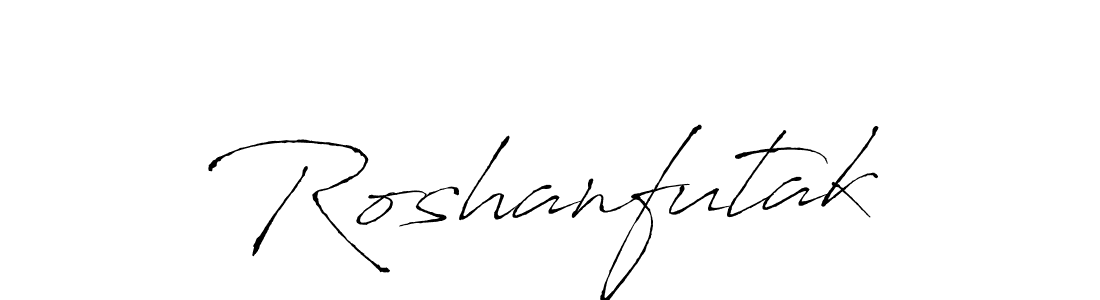 This is the best signature style for the Roshanfutak name. Also you like these signature font (Antro_Vectra). Mix name signature. Roshanfutak signature style 6 images and pictures png