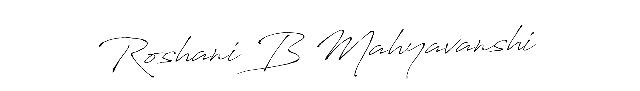 Here are the top 10 professional signature styles for the name Roshani B Mahyavanshi. These are the best autograph styles you can use for your name. Roshani B Mahyavanshi signature style 6 images and pictures png