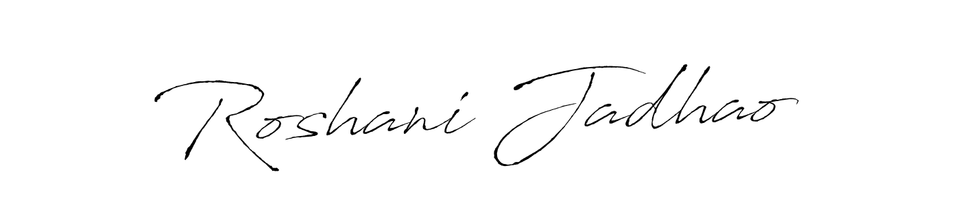 Here are the top 10 professional signature styles for the name Roshani Jadhao. These are the best autograph styles you can use for your name. Roshani Jadhao signature style 6 images and pictures png