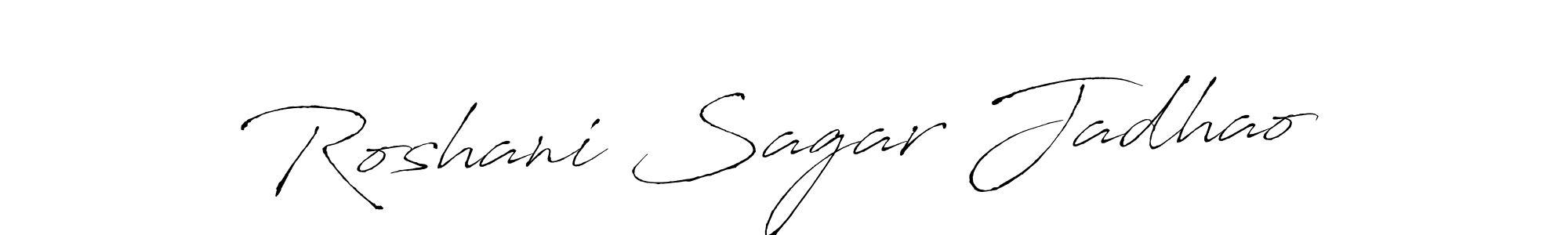 Here are the top 10 professional signature styles for the name Roshani Sagar Jadhao. These are the best autograph styles you can use for your name. Roshani Sagar Jadhao signature style 6 images and pictures png