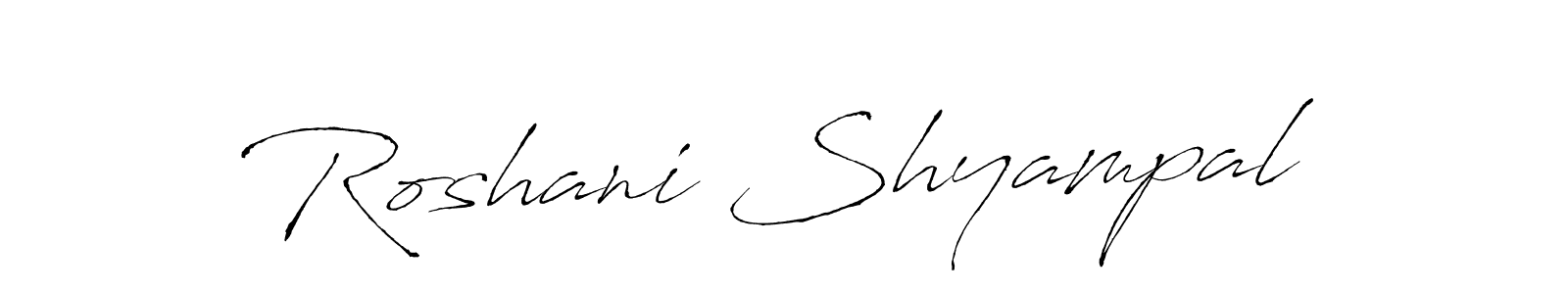 Make a beautiful signature design for name Roshani Shyampal. Use this online signature maker to create a handwritten signature for free. Roshani Shyampal signature style 6 images and pictures png