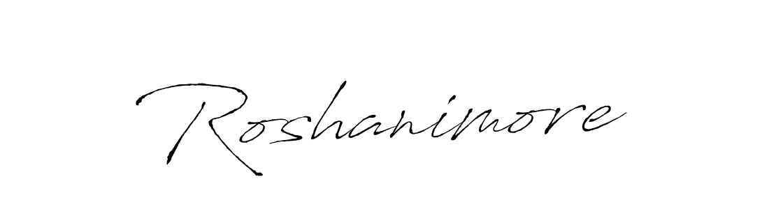 How to make Roshanimore name signature. Use Antro_Vectra style for creating short signs online. This is the latest handwritten sign. Roshanimore signature style 6 images and pictures png