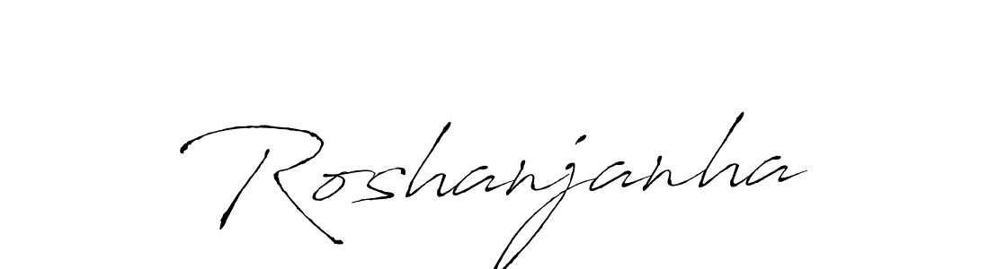 The best way (Antro_Vectra) to make a short signature is to pick only two or three words in your name. The name Roshanjanha include a total of six letters. For converting this name. Roshanjanha signature style 6 images and pictures png
