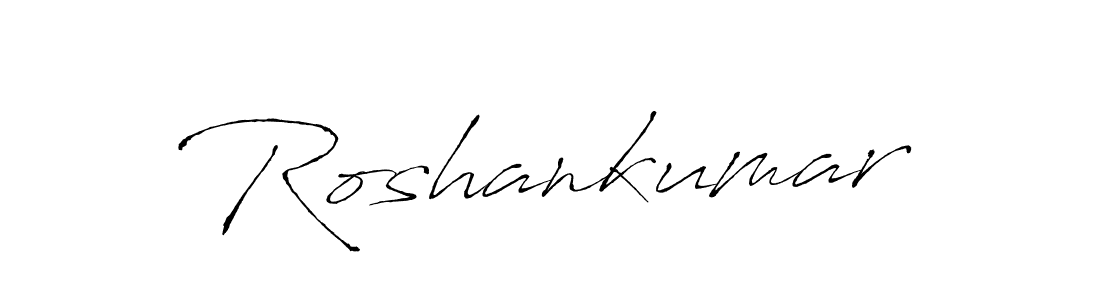 Use a signature maker to create a handwritten signature online. With this signature software, you can design (Antro_Vectra) your own signature for name Roshankumar. Roshankumar signature style 6 images and pictures png