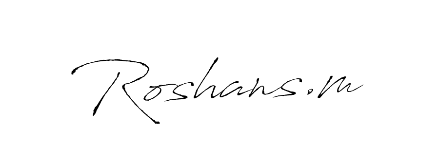 Similarly Antro_Vectra is the best handwritten signature design. Signature creator online .You can use it as an online autograph creator for name Roshans.m. Roshans.m signature style 6 images and pictures png