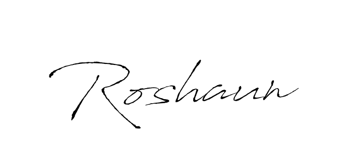 Make a beautiful signature design for name Roshaun. With this signature (Antro_Vectra) style, you can create a handwritten signature for free. Roshaun signature style 6 images and pictures png