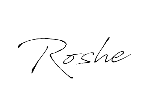 Make a beautiful signature design for name Roshe. With this signature (Antro_Vectra) style, you can create a handwritten signature for free. Roshe signature style 6 images and pictures png
