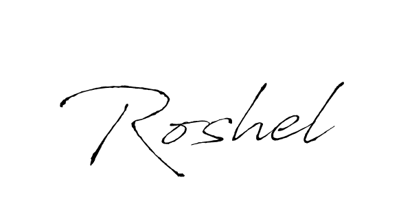 Also we have Roshel name is the best signature style. Create professional handwritten signature collection using Antro_Vectra autograph style. Roshel signature style 6 images and pictures png