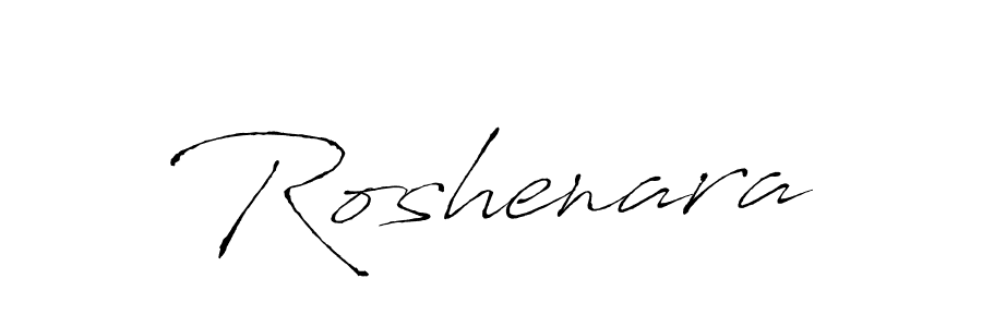 Roshenara stylish signature style. Best Handwritten Sign (Antro_Vectra) for my name. Handwritten Signature Collection Ideas for my name Roshenara. Roshenara signature style 6 images and pictures png