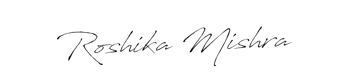 Also we have Roshika Mishra name is the best signature style. Create professional handwritten signature collection using Antro_Vectra autograph style. Roshika Mishra signature style 6 images and pictures png