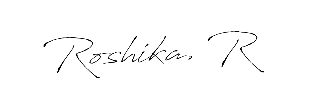 Here are the top 10 professional signature styles for the name Roshika. R. These are the best autograph styles you can use for your name. Roshika. R signature style 6 images and pictures png