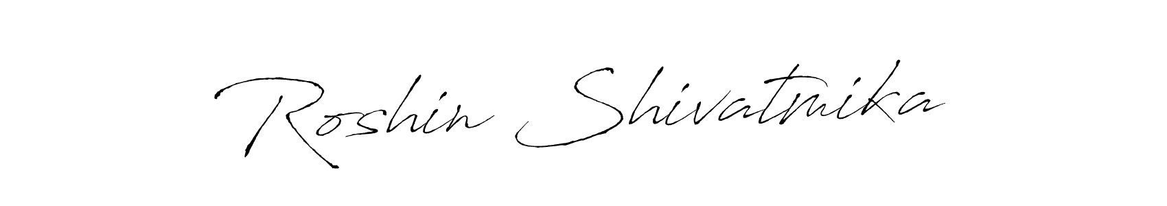 if you are searching for the best signature style for your name Roshin Shivatmika. so please give up your signature search. here we have designed multiple signature styles  using Antro_Vectra. Roshin Shivatmika signature style 6 images and pictures png