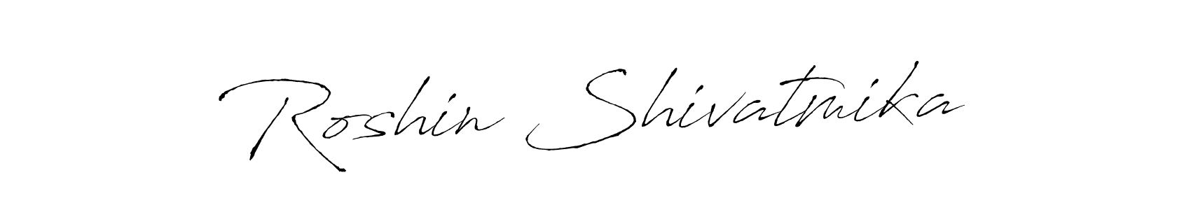 It looks lik you need a new signature style for name Roshin Shivatmika. Design unique handwritten (Antro_Vectra) signature with our free signature maker in just a few clicks. Roshin Shivatmika signature style 6 images and pictures png