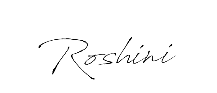 How to make Roshini signature? Antro_Vectra is a professional autograph style. Create handwritten signature for Roshini name. Roshini signature style 6 images and pictures png