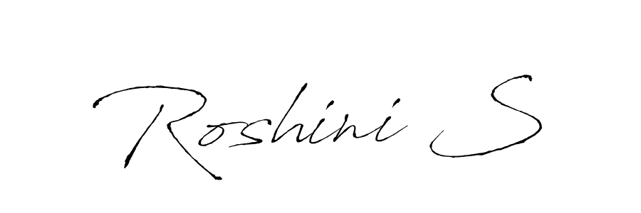 It looks lik you need a new signature style for name Roshini S. Design unique handwritten (Antro_Vectra) signature with our free signature maker in just a few clicks. Roshini S signature style 6 images and pictures png