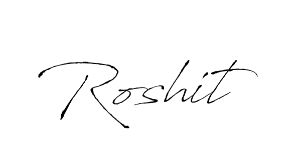 Make a beautiful signature design for name Roshit. With this signature (Antro_Vectra) style, you can create a handwritten signature for free. Roshit signature style 6 images and pictures png
